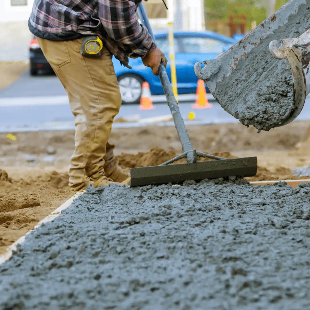 Concrete driveway in Kennewick WA